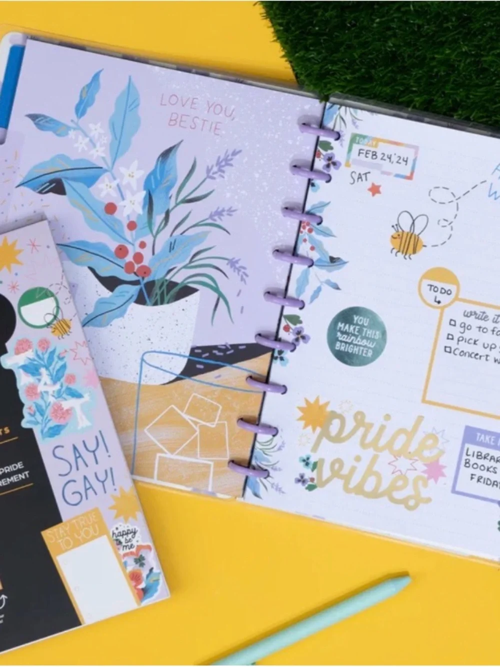 The Happy Planner Bug Robbins x Happy Planner Blooming With Pride
